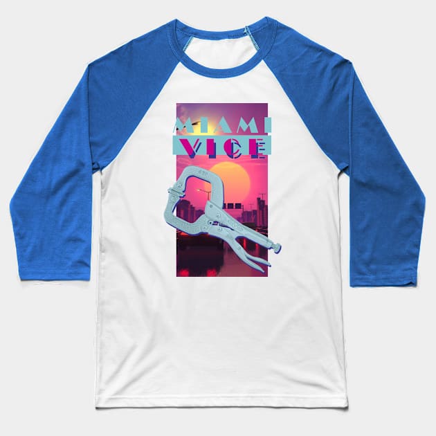 miami vice city Baseball T-Shirt by jonah block